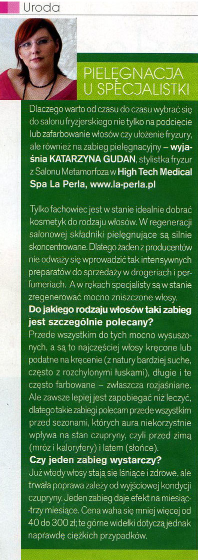 pielęgnacja u specjalistki
